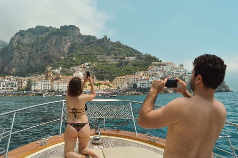 From Sorrento: Amalfi Coast Small Group Boat Day Tour - Drinks, fruit, and the long-day energy plan