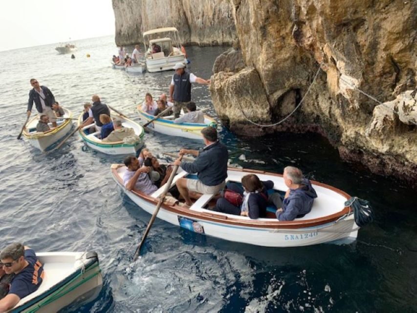 From Sorrento: Capri and Blue Grotto Day Tour - Marina Grande to Anacapri by minibus: the winding-road payoff