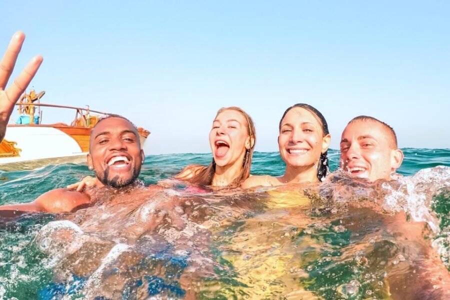 From Sorrento: Capri Boat Tour with Snorkeling & Drinks - Cruise Out West: Watchtowers, Beaches, and Sea Caves