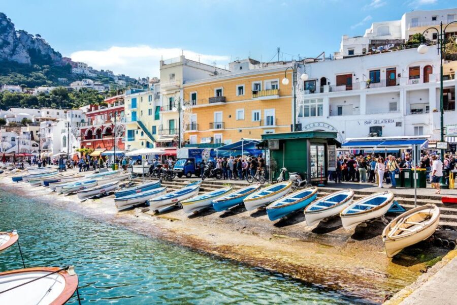 From Sorrento: Capri Day to Night Hydrofoil Boat Tour - Capri on foot with a minibus transfer: how the walking time works