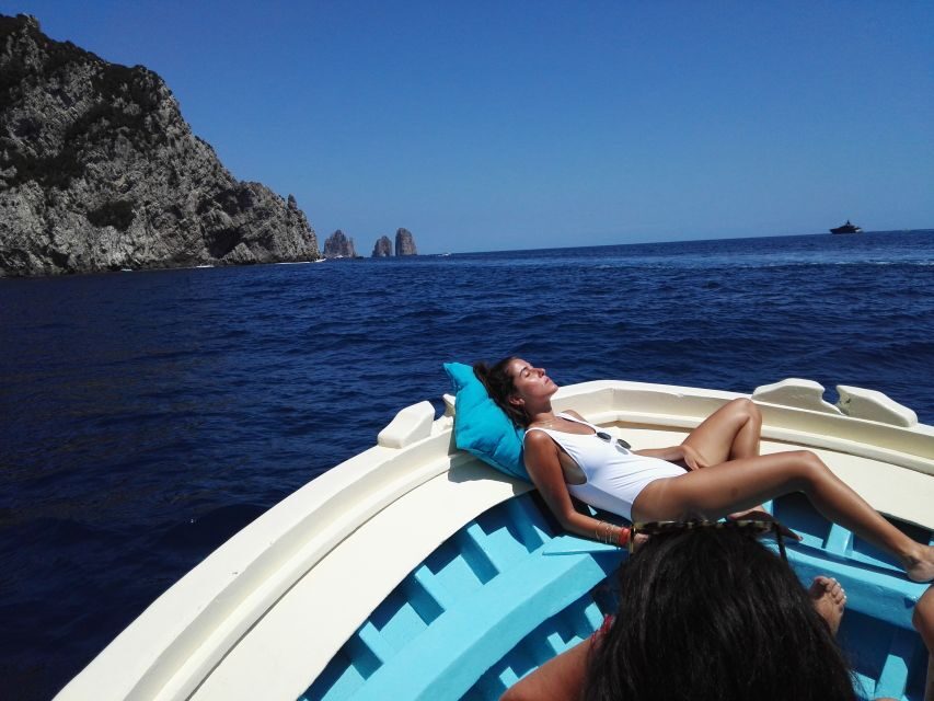 From Sorrento: Fishing in Capri with Lunch - Snorkeling stop: Capri’s clear water, with built-in gear