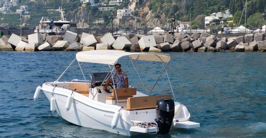 From Sorrento: Full Day Capri Private Boat Trip with Drinks - White and Red Grotto views plus the Faraglioni photo mission
