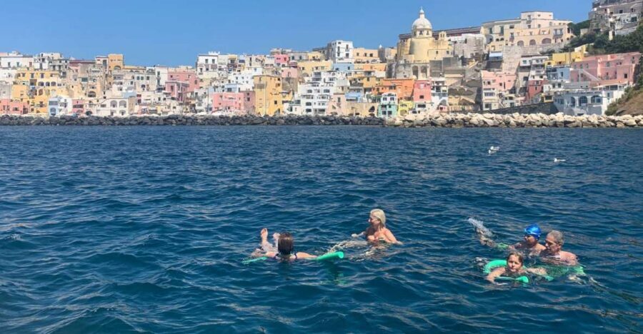 From Sorrento: Ischia and Procida Boat Tour with Snorkeling - Procida’s main harbor: free time where you can wander at your own speed