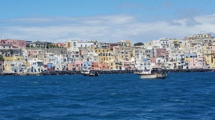 From Sorrento: Ischia and Procida Boat Tour with Snorkeling - La Corricella swim and snorkeling: the included gear is a big deal