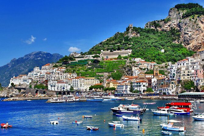 From Sorrento/Nerano: Amalfi Shared Tour - without pick up - Positano stop: alley wandering plus the scenic cruise back