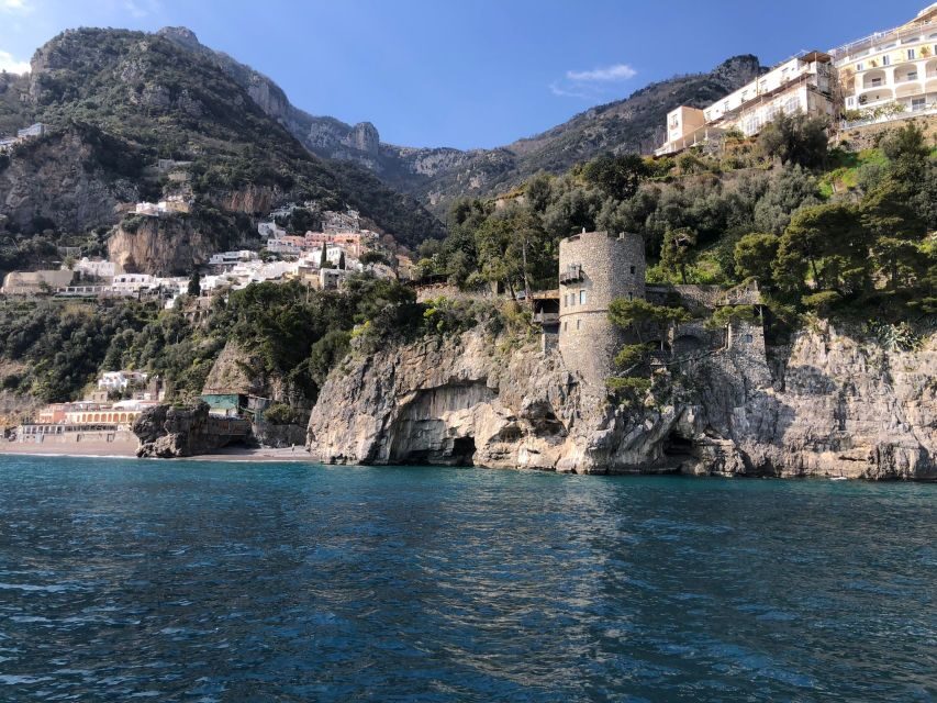 From Sorrento: Positano and Amalfi Coast Private Day Cruise - Lunch and sea-side dining: choosing your pace
