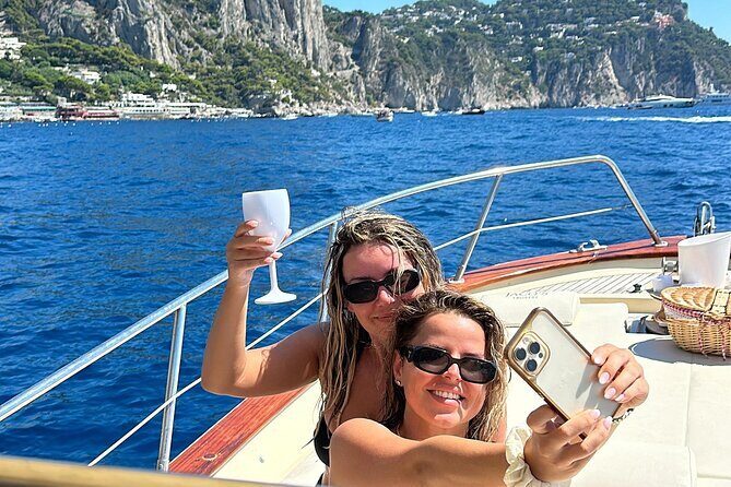 Full-day Exclusive Private boat tour on the Amalfi coast - What you get on board: snorkeling gear, snacks, and the Prosecco setup