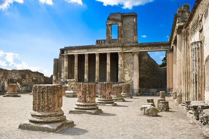 Full-Day Private Capri and Pompeii from Sorrento - Capri by jetfoil: Marina Grande, Capri town, and the Faraglioni view