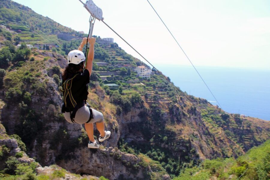 Furore: Flight of the Angel Zipline Experience - The “angel flight” setup: what you’re actually doing up there