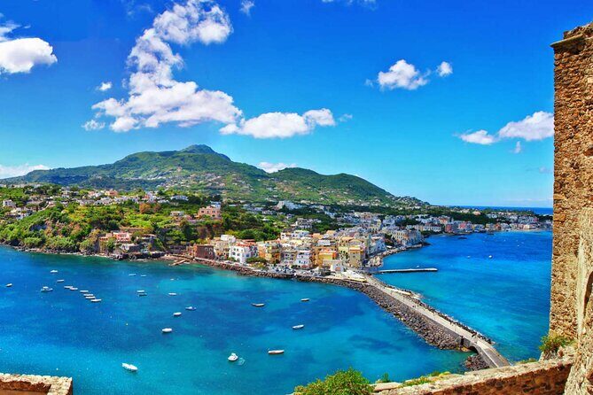 Ischia and Procida Boat Tour: Small-Group from Sorrento - Aragonese Castle views: the fortress from sea level