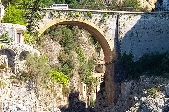 Luxury cruise from Salerno along the Amalfi Coast - Praiano and Furore: the fjord views and the quick prosecco bath