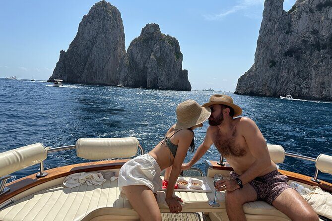 Luxury private boat tour to Capri and Blue Grotto on Gozzo 32 ft - Key highlights you’ll care about