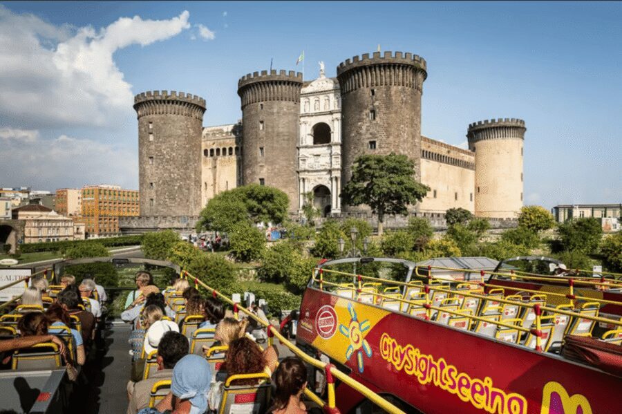 Naples: Hop-On Hop-Off Bus Tour with Train from Salerno - Castel Nuovo: your first big-photo stop