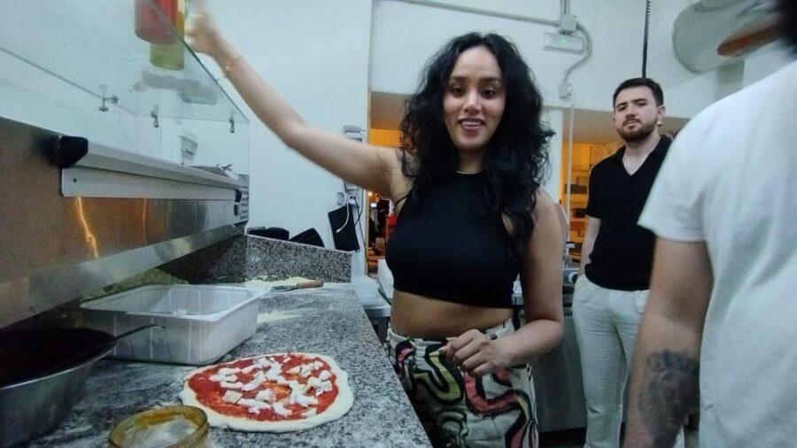 Naples: Pizza Making Class with Neapolitan Chef and drink - Shaping your Neapolitan crust: thin center, airy edge