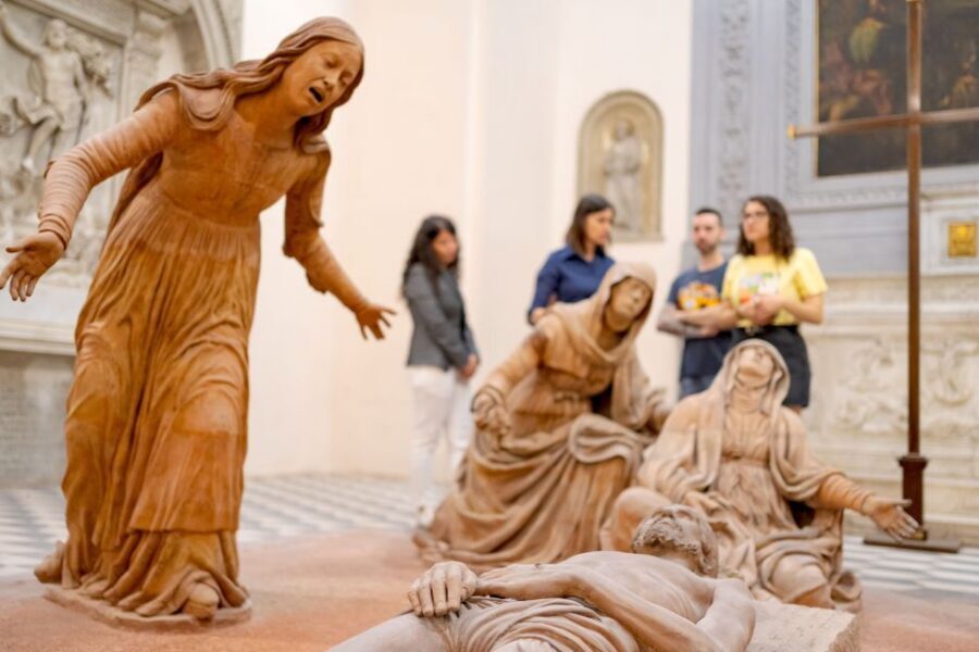 Naples Veiled Christ OR 3D Caravaggio: sculpture guided tour - Museodivino: micro-sculptures, coffee, and the magnifying-glass trick