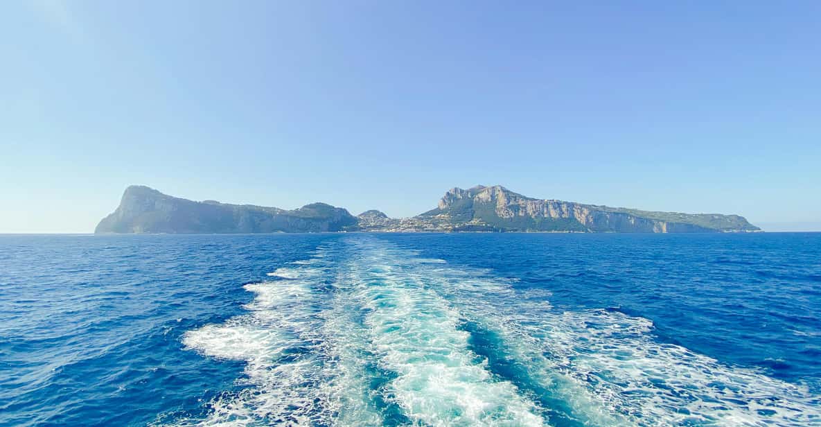 Positano: Capri and Blue Grotto Shared Boat Tour with Drinks - 4 Hours on Capri: Shop, Stroll, or Race to Monte Solaro