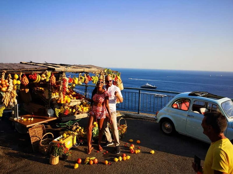 Positano/Praiano: Iconic Fiat 500 Private Amalfi Coast Tour - The selfie-style photoshoot: how you’ll actually end up with better images