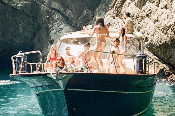 Positano , Praiano to Capri private boat tour - Food, champagne, and sea gear: what’s included and what it means for you