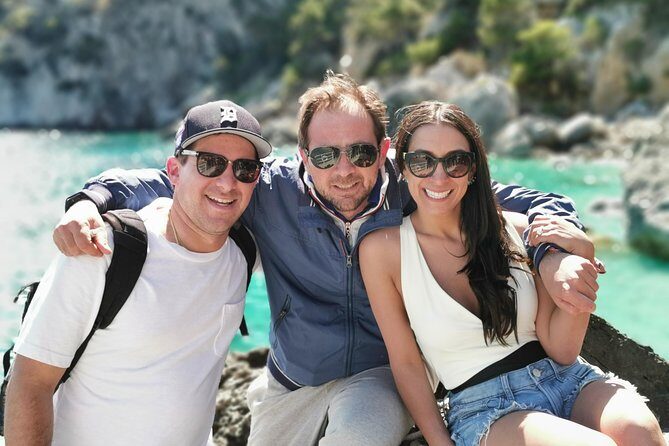 Private boat excursion to Capri from Sorrento - 7 hours - Marina di Puolo: fishermen houses, pebbles, and a Vesuvius sightline
