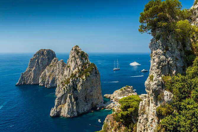 Private Boat Tour from Naples to Capri Onboard Tornado 50 - Marina Piccola swimming time plus Faraglioni Rocks photos that feel real