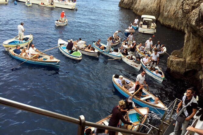 Private Boat Tour of Capri and the Blue Grotto in One Day - Blue Grotto early entry: the star attraction with a weather catch