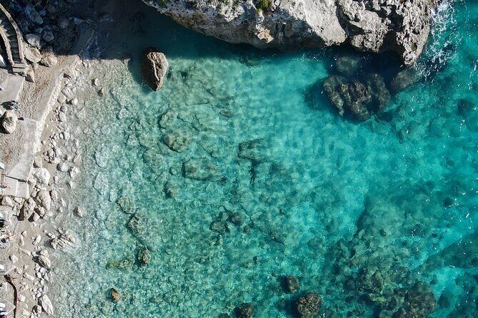 Private boat trip to Capri - Cave of the Coral: Red Color at Sea Level