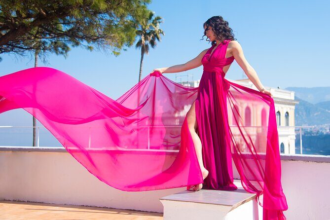 Private Flying Dress Photoshoot in Sorrento - What you actually get: 20 edited photos in multiple resolutions