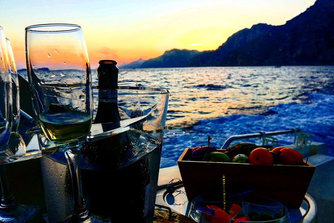Private sunset boat tour on the Amalfi Coast and aperitif - Price and value: $694.09 per group for up to 6