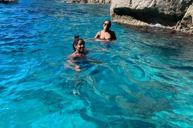 Private Tour of the Island of Capri by Boat and Visit to the Caves - Marina Piccola: Pebble Beach, Clear Water, Easy Reset