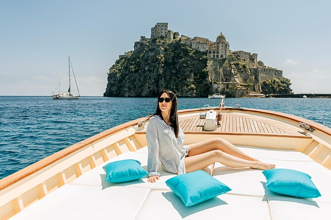 Private tour of the island of Ischia with Gozzo Aprea 35ft - La Scarrupata: snorkel time at a bay you can only reach by boat