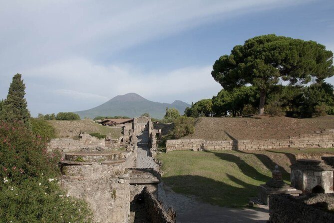 Private tour Pompeii Vesuvius and Winery from Sorrento - Mt. Vesuvius hike: using the ticket office route for the crater rim view