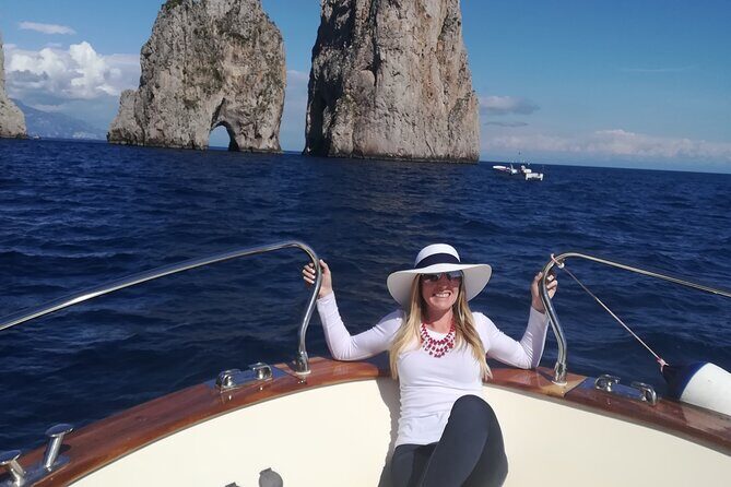Private tour with fishing, tour of Capri and lunch on board - White Grotta, Green Grotta, and the optical-illusion stop