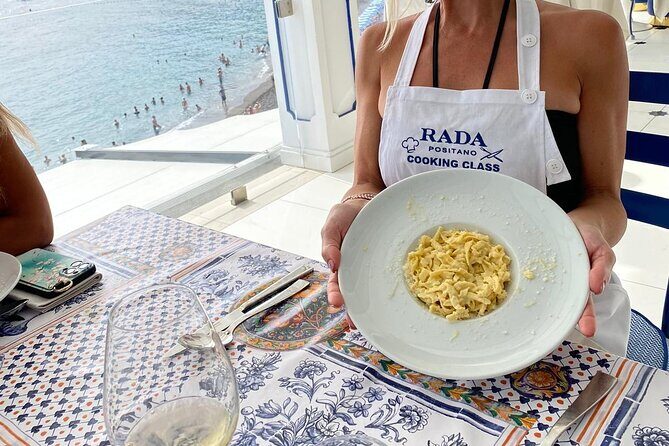 Rada Rooftop Cooking Class in Positano - Wine, limoncello, and the final rooftop sit-down