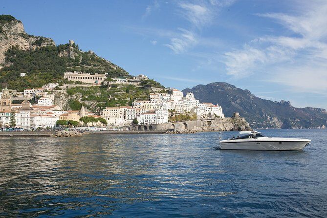 Salerno to Amalfi and Positano Private Boat Excursion - Conca dei Marini and the Amalfi cliffs: cliffs, high-diver spots, and sea-cave vibes