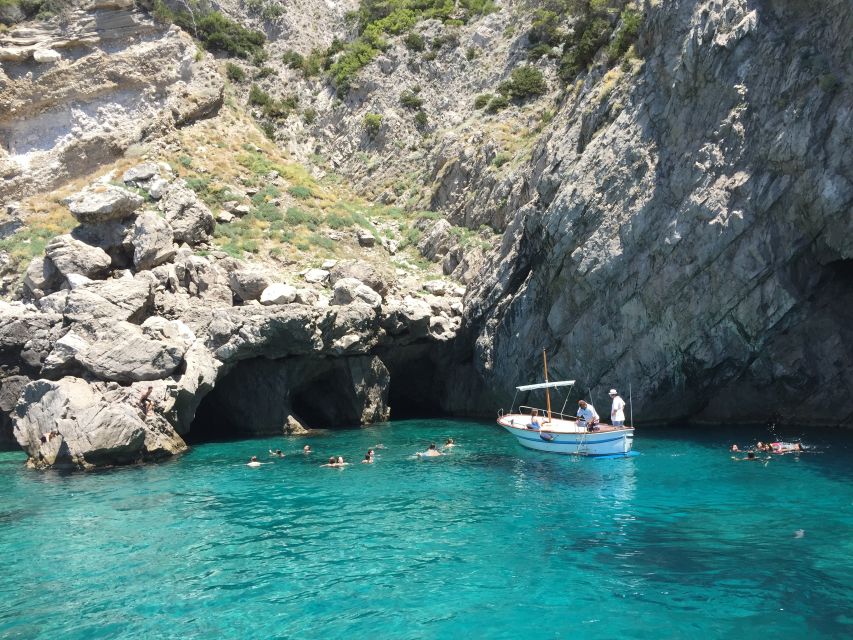 Salerno to Capri Private Boat Excursion - Li Galli Islands: the siren-story swim stop