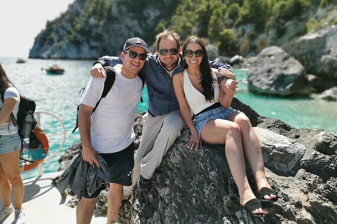 Shared boat tour from Sorrento to discover Capri - Grottos and caves: Blue Grotto wait, Green Cave stops, and arches