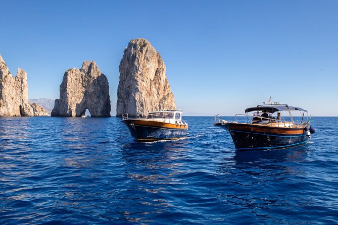 Sorrento: Capri Boat Small Group Tour Up to 8 & 4 hours ashore - Blue Grotto: The One Stop That Depends on Waiting Times