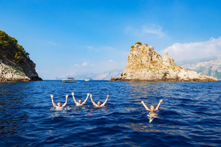 Sorrento Coast 2 Hours Shared Boat Tour with Swimming Stop - Bagni della Regina Giovanna and Villa Pollio Felice: what you’re seeing from the water
