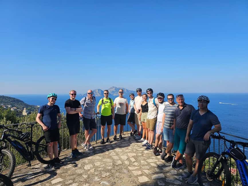 Sorrento Coast Sunset E-Bike Tour - Marciano road: a calmer stretch with Capri in sight