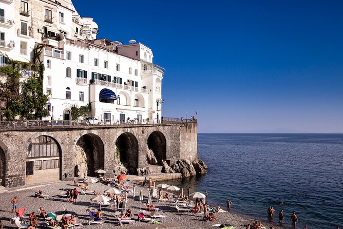 Sorrento Positano Amalfi from Naples with lunch included - Positano: the stairs down to the beach, plus lunch with sea views