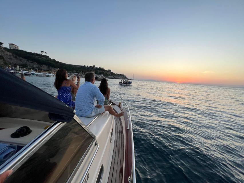 Sorrento: Private Sunset Boat Tour with Music and Aperitif - Sorrento at sunset, from a boat window