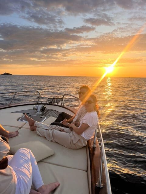 Sorrento Sunset Cruise with Aperitif on Board - Optional swimming stop: a refreshing bonus, but plan for the conditions