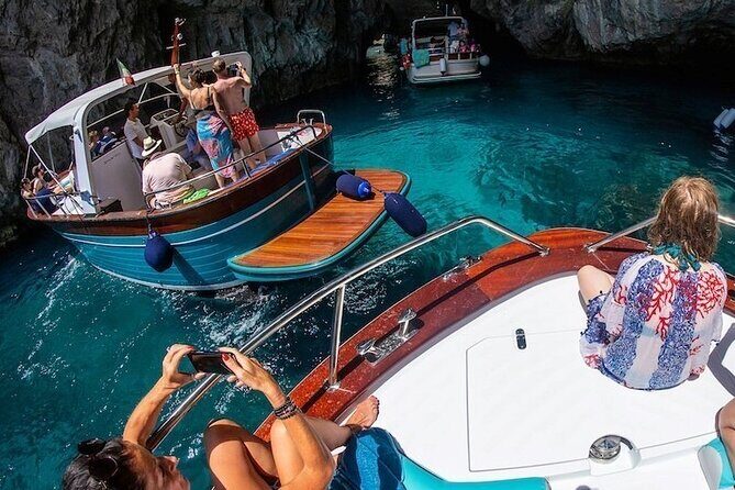 Sorrento to Capri: Small Group Boat Tour with Blue Grotto - Swimming and Marina Piccola: the best place to cool off