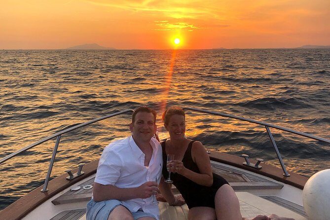 Sunset Boat Tour from Sorrento to Capri - The swim and snorkel stop: included gear, simple setup