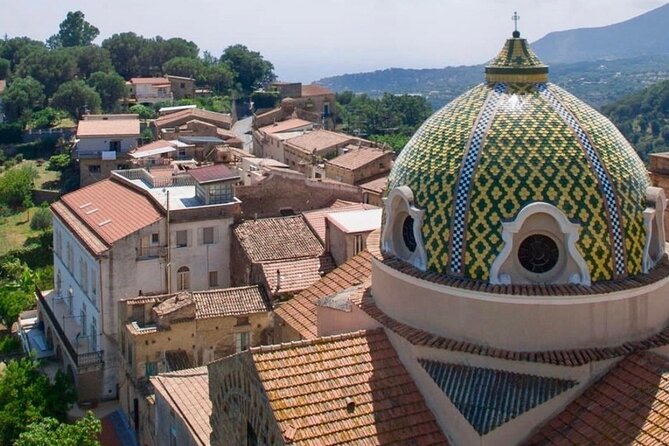 Tour "Masseta" by scooter from Marina di Camerota - Stop 3: Lentiscosa and its Santa Maria delle Grazie majolica dome